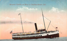 Steamer Cabrillo on Way to Catalina Island, California, Early Postcard, Unused picture