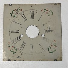 Antique E.N. Welch OGEE Tin Clock Face for Parts Repair picture