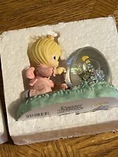 Precious Moments Girl Painting Egg Shaped Water Ball Figurine #960209 picture