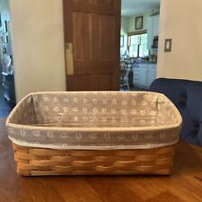 Longaberger 2000  Vanity  Basket, Liner, & Double Protector picture