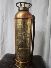 Rare Vintage Fire Extinguisher Wil-X Brooklyn N.Y Soda Acid, Steampunk Set Up... picture