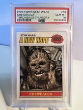 Chewbacca 2023 Topps Throwback Thursday Star Wars #63 PSA 10 GEM MT picture