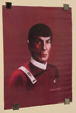 Original 1982 Star Trek 22 by 17 inch movie/tv series Mr Spock poster 1: 1980's picture