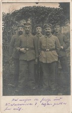WWI German Soldiers RPPC Postcard 1916 Field Post Military Uniforms Group picture