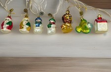 Christopher Radko Unique Variety of Blown Glass Christmas Ornaments MINT 7pc Lot picture