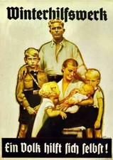 WW2 German Third Reich WHW Winterhilfswerk Family Aid Propaganda Poster Print picture