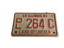 Illinois 1983 DEALER Motorcycle License Plate 264C picture