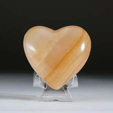Genuine Polished Honey Onyx Heart from Mexico picture