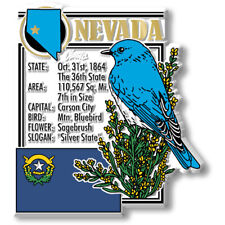 Nevada State Montage Magnet by Classic Magnets, 2.6