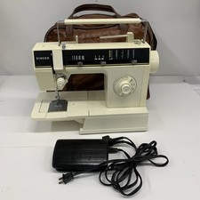 RARE VINTAGE Singer 6212C Sewing Machine W/ Pedal + Bag TESTED & WORKING picture