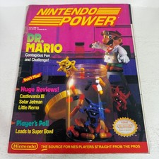 Nintendo Power Magazine Volume 18 Dr. Mario Mega Man III Poster NES 1990 picture