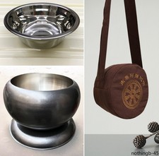 Shaolin Monk Double-layer Stainless Steel Cutlery Five-piece Ordination Bowl picture