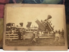VTG train wreck photo 5 1/2” x 8 1/2” picture