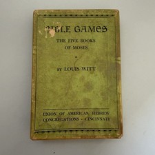 Antique 1920s Bible Games The Five Books Of Moses Rabbi Louis Witt Complete Set picture