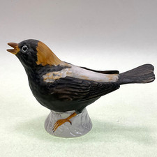 Goebel Porcelain Black Bird Figurine West Germany 1975 #38 505 picture