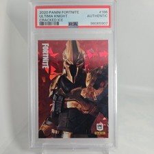 2020 PANINI FORTNITE CRACKED ICE #186 ULTIMA KNIGHT PSA Authentic RARE 🔥  picture