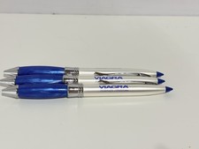 Vintage Pharmacitical Rep VIAGRA metal Heavy Duty Ink Pens Medical Advertising picture