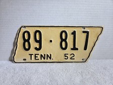 Vintage 1952 Tennessee License Plate - MEIGS COUNTY - REPAINTED picture