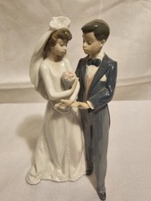 Lladro 5885 From This Day Forward Bride Groom Wedding Figurine Spain 1991 Gift picture