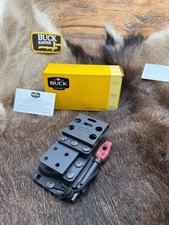 Buck 0836BRS-B Selkirk  Knife With Hardwood Handles & Rod In Pouch Mint In Box picture