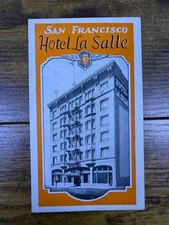 Hotel La Salle San Francisco California Travel Brochure Foldout Pamphlet w/ Map picture
