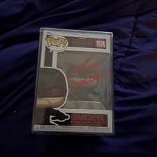 CHARLIE COX signed daredevil Funko pop #1578 picture