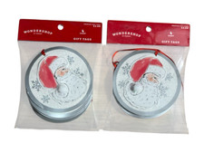 2 Premium Wondershop Christmas Santa Claus Gift Tags 4ct picture