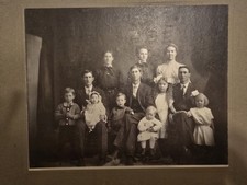 antique photo 1911 Hensley family 14 x 11  great condition actual photo 8 x 10 picture
