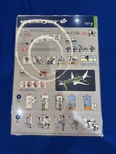 WestJet 737-8 MAX ONLY Safety Card Rare picture