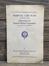 Vintage General Motors Employee Hospital Care Insurance Plan Booklet Pamphlet  picture