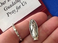 Rare Our Lady of Guadalupe Icon and Rosary Ring Pocket Folder Statue Saint Italy picture