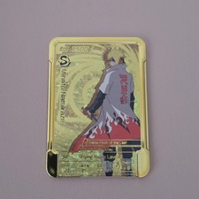 Naruto Emblem Battle Ultra Rare Gold Minato Namikaze U1-02 6-Star Emblem picture