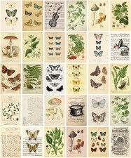 HOSTEESSCHOICE Vintage Collection Postcard Set Retro Style 30 PCS Multicolor  picture