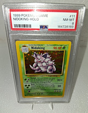 Pokemon 1999 Pokemon Game Nidoking Holo #11 PSA 8 Cert 164728193 picture