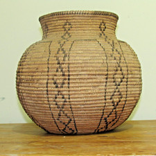 Native American Apache Storage Olla Basket 19th - early 20th C. picture