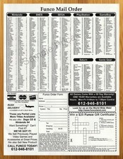 1997 Funcoland Video Game Mail Order Vintage Authentic POSTER FRAME &SIZE OPTION picture