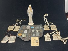 Antique/vintage Religious Pendants And Miscellaneous Many Turn-Of-The-Century picture