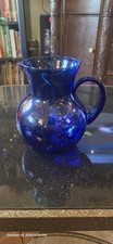Vintage Cobalt Blue Pitcher 7