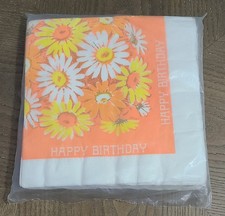 Vintage Gibson Flower Daisy Paper Dinner Napkins picture