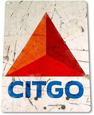 Citgo Gasoline Garage Auto Shop Gas Oil Retro Ad Logo Wall Decor Tin Metal Signs picture