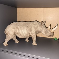 CreArt Vintage African White Rhino Statue picture