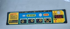 Vintage Factory Original galaxian? Control Panel Overlay Sticker Arcade  Game Fn picture