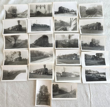 C. 1940s Boston & Maine Railroad 2-8-4 Steam Locomotive Photo Lot Of 22 picture