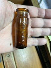 Vintage Bell-Ans Amber Glass Pill Bottle picture