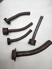 Vintage Old Steel Oil Gas Spout Flexible Flex Gas Can Neck Jerry Can USA LOT picture