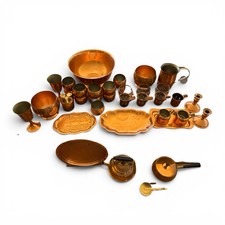 Huge Lot Of Vintage CG COPPERCRAFT GUILD Serving Pieces - 30 + Pieces picture