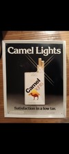 vintage Camel Lights metal advertising sign from 1978 picture