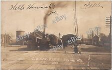 Postcard WI Racine C. & N.W. Depot RPPC Wisconsin Real Photo 1906 Ba picture