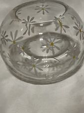 Clear Round Daisy Vase 5.5 Inches Tall picture