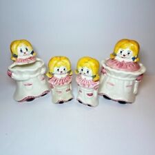 Vintage Raggedy Ann Royal Sealy Japan Shakers, Sugar & Creamer Complete Set picture